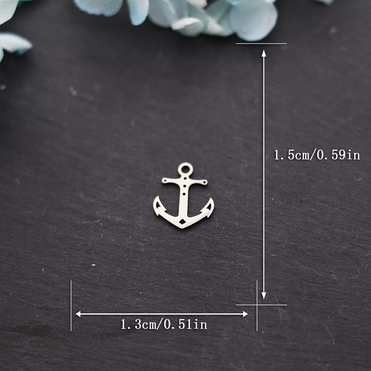 3pcs Mini Boat Anchor Charms Stainless Steel Pendant Fit DIY Craft Bracelets Necklace Jewelry Making Metal Accessories Handmade view 5