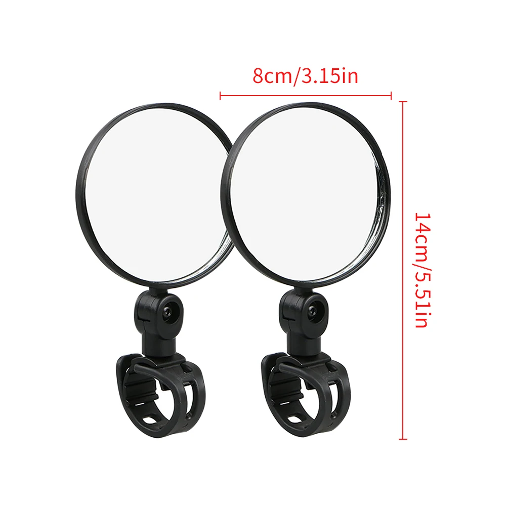 Universal Bicycle Mirror Handlebar Rearview Mirror for Bicycle Motorcycle 360 Rotation Adjustable for Bike Riding Cycling Mirror