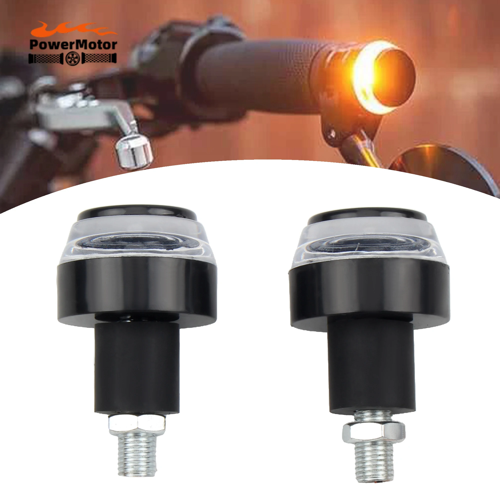 

Motorcycle Turn Signal Lights 2pcs Universal Cafe Racer Scooter Motocross Accessories for Honda Kawasaki Yamaha (Three Colors)