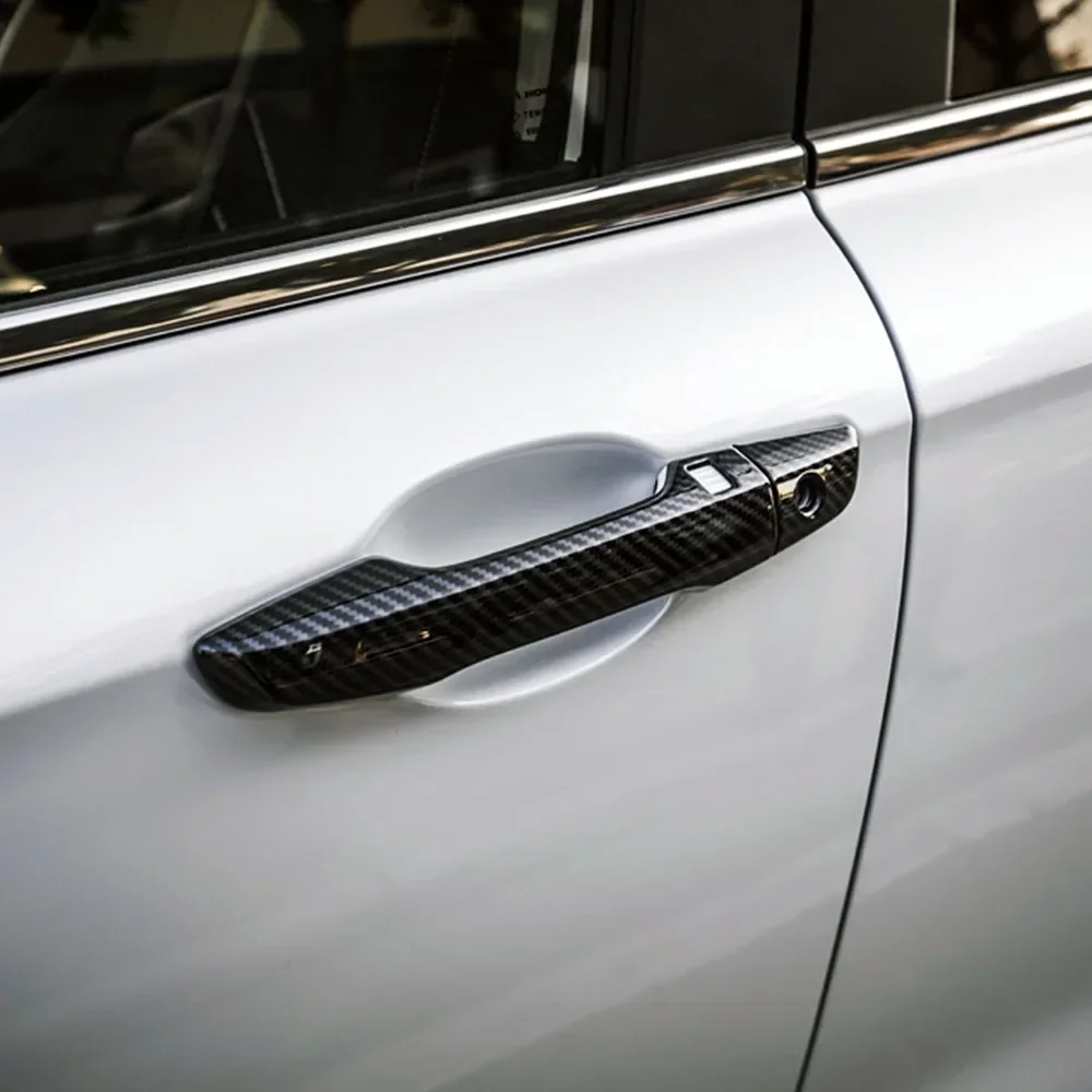 For Honda CR-V CRV 2017 2018 2019 2020 5th Gen RW1 RW6 Carbon Fiber Printed Side Door Handle Cover Trim Frame Bezel
