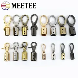 4 Stücke Meetee 8-15mm Quaste Kappe Clip Verschluss Metallschnallen Taschengurt Kordel Stopper Haken Handtasche Hängen Sanp Schnalle Klemme Zubehör