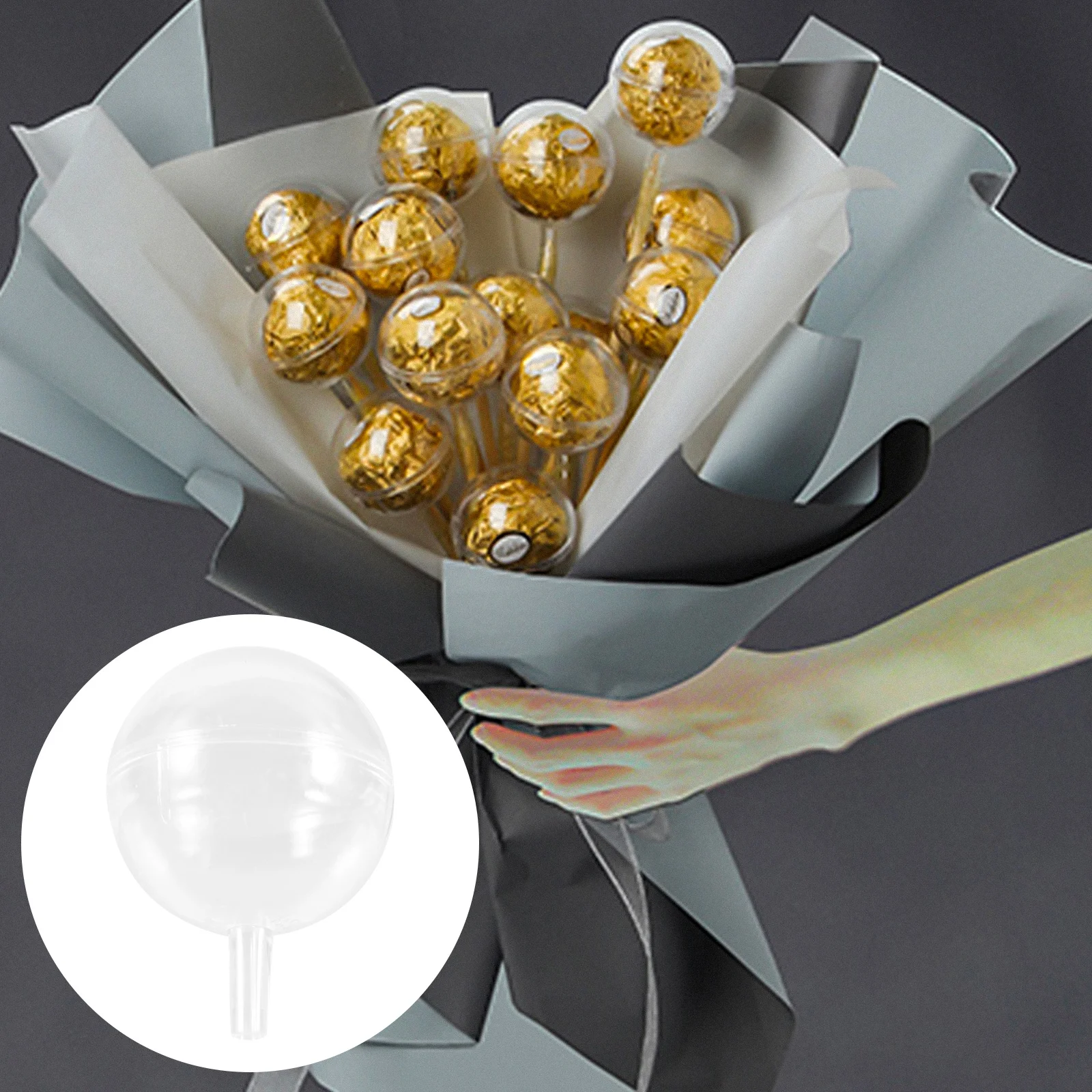 95 個クリアチョコレートホルダーポータブルキャンディラッパー装飾キャンディカップ透明チョコレートマフィンホルダー