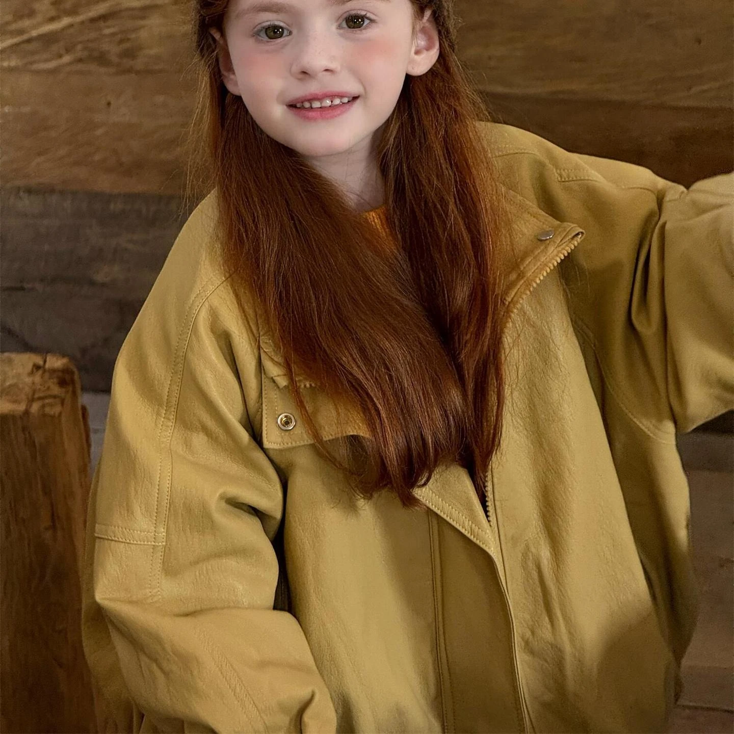 

Пальто для девочек, осень-зима 2022, новая детская одежда, корейский стиль, модная толстая куртка для девочек, хлопковое кожаное пальто