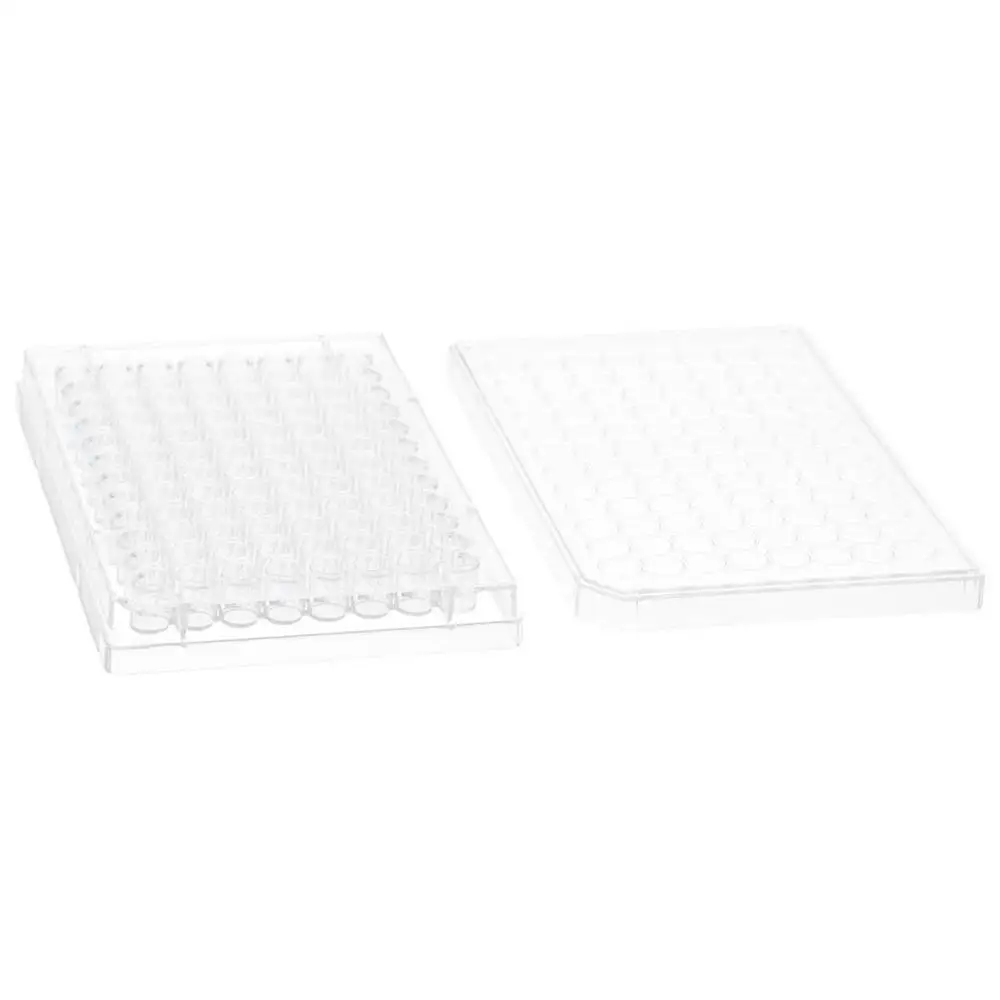 1/5Pcs Durable 96 Well Tissue Culture Plate Flat Bottom Clear Cell Culture Board Plastic Experiment Instrument Tools Lab