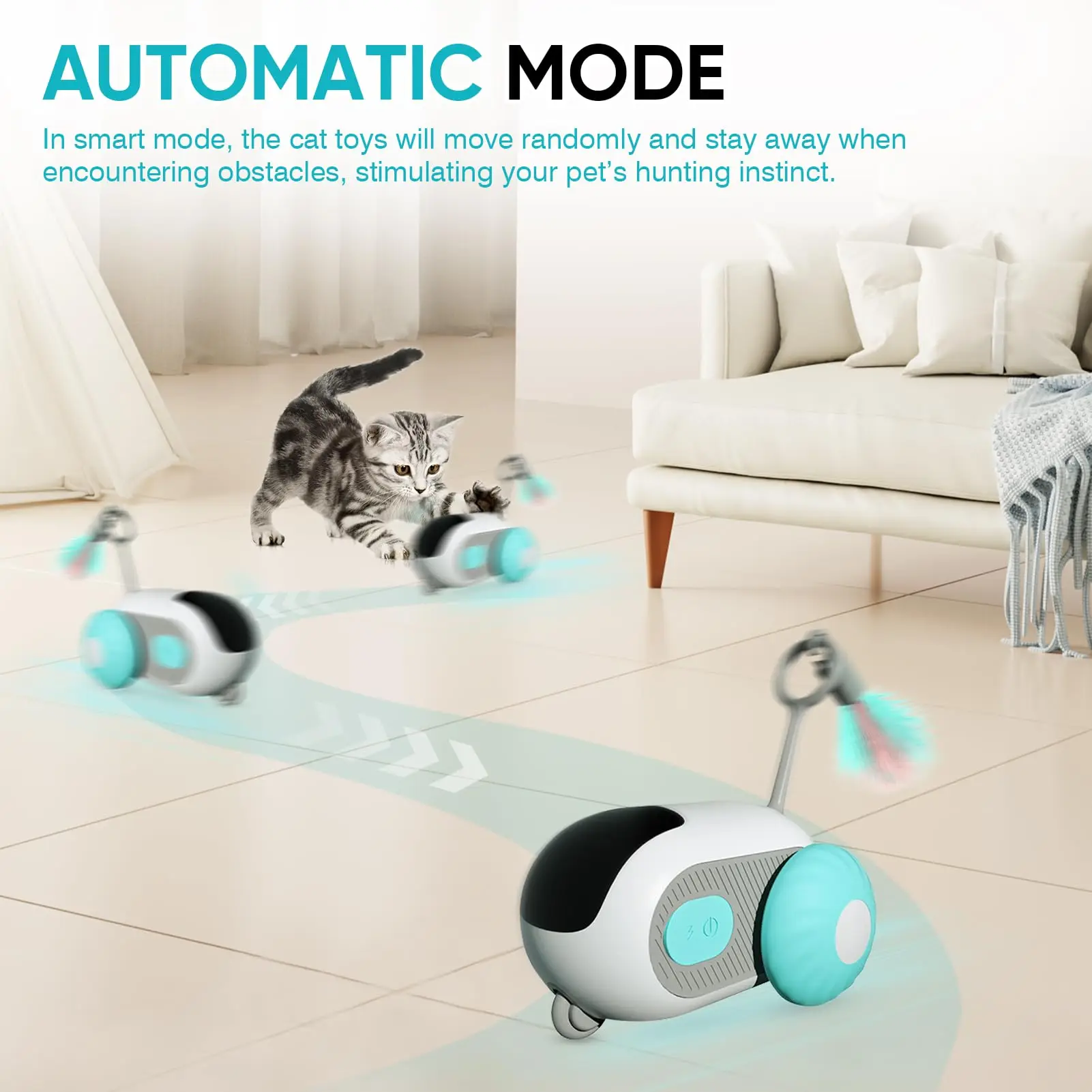 Pet Gravité Intelligente Voiture de Course pour Intérieur Ennuyé Chats Robot Rc Chat Stimulation Mentale Jouets Usb Rechargeable Pet Jouet
