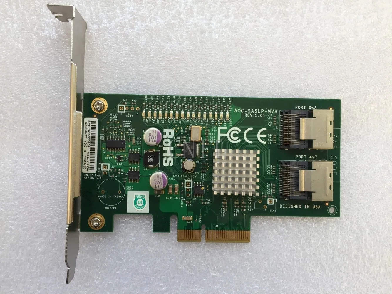 

AOC-SASLP-MV8 8-портовая RAID-карта PCI-E x4 SAS/SATA 3 Гбит/с