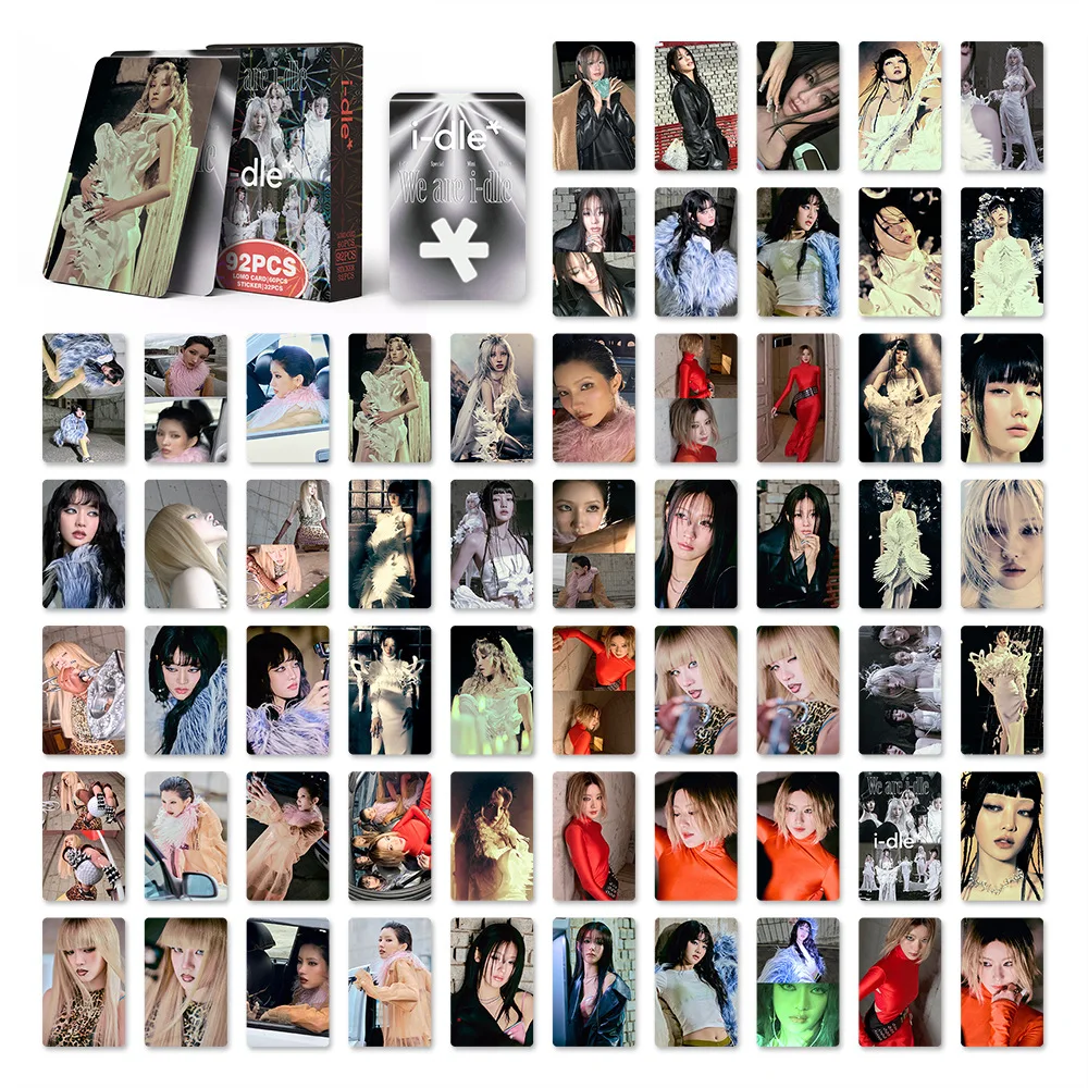 92 Stück Kopo-Karten Original GIDLE-Karten I-DLE Return Album Wir sind idle Fotokarten LOMO-Karten