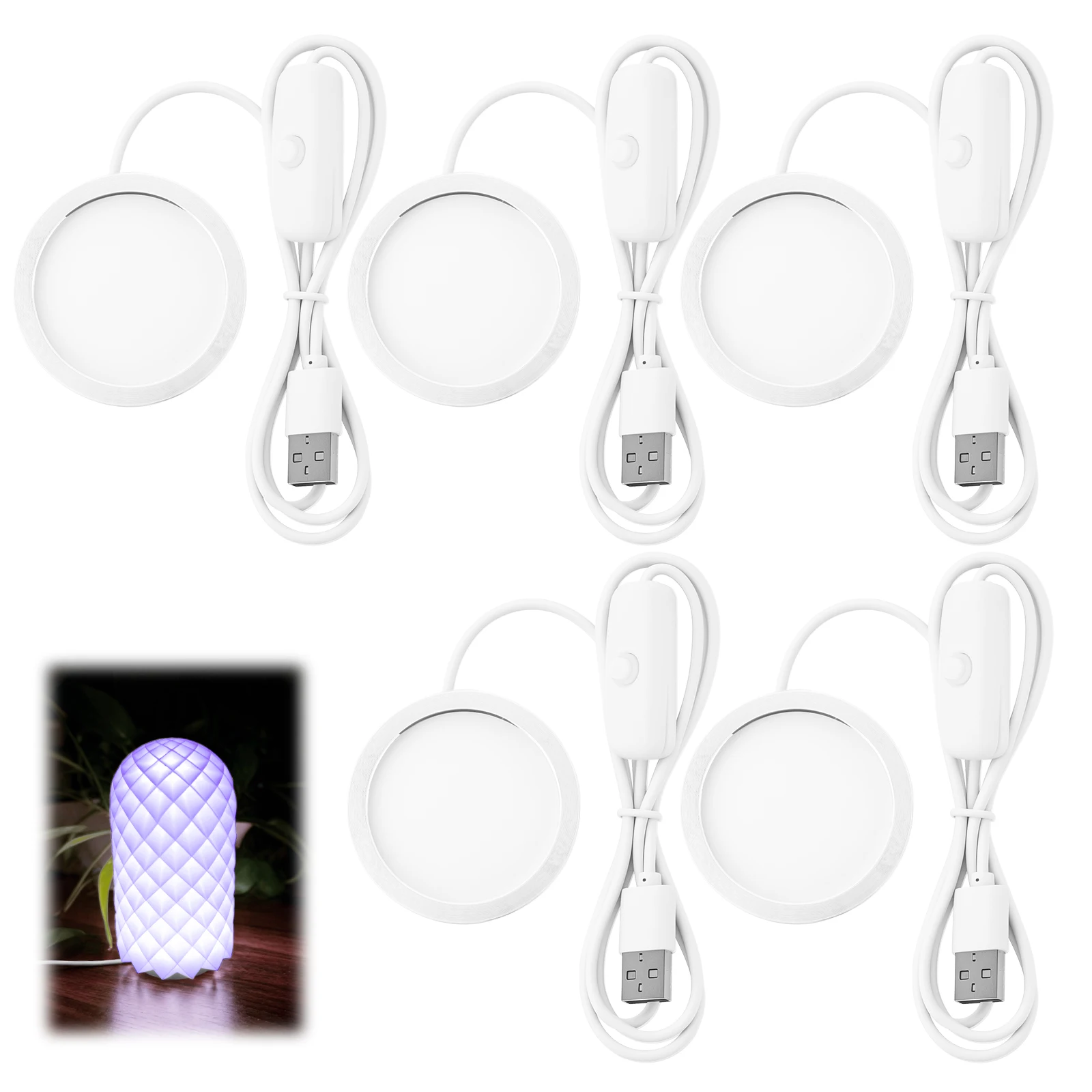 For Bambu Lab Led Lamp Kit Adjustable Light Kit Led Light Parts Hardware DIY Model white/cold/warm light Without Lamp shell 001