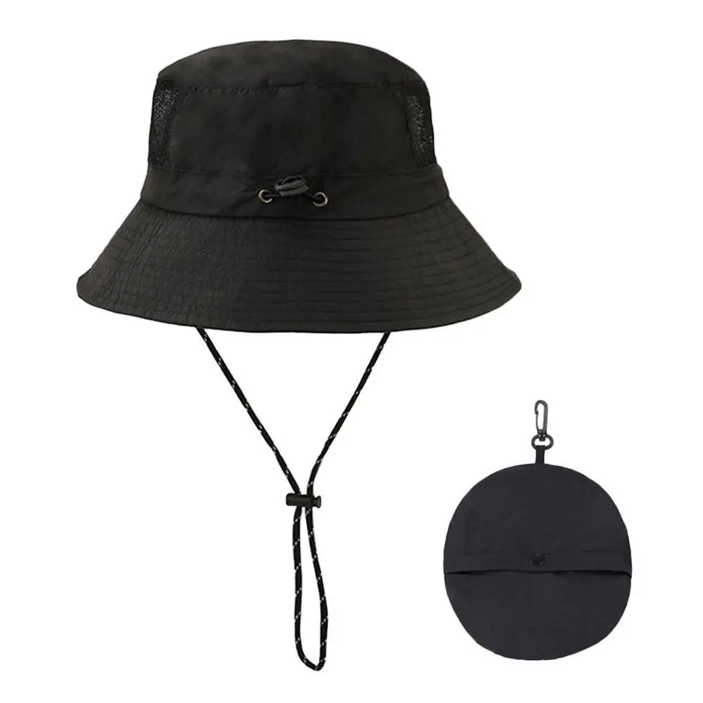 Summer Waterproof Bucket Hat Storage Bag Portable Sun Hat Anti-UV Sun Protection Panama Cap Mountaineering