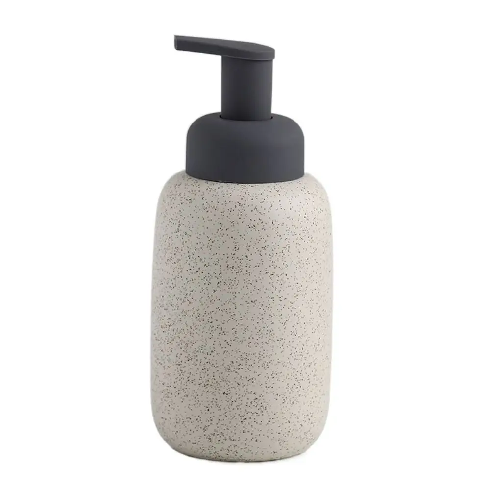 

Ceramic Lotion Foamer Dispenser Multi-shape Speckled Matte Foaming Liquid Soap Dispenser Durable with Press Button