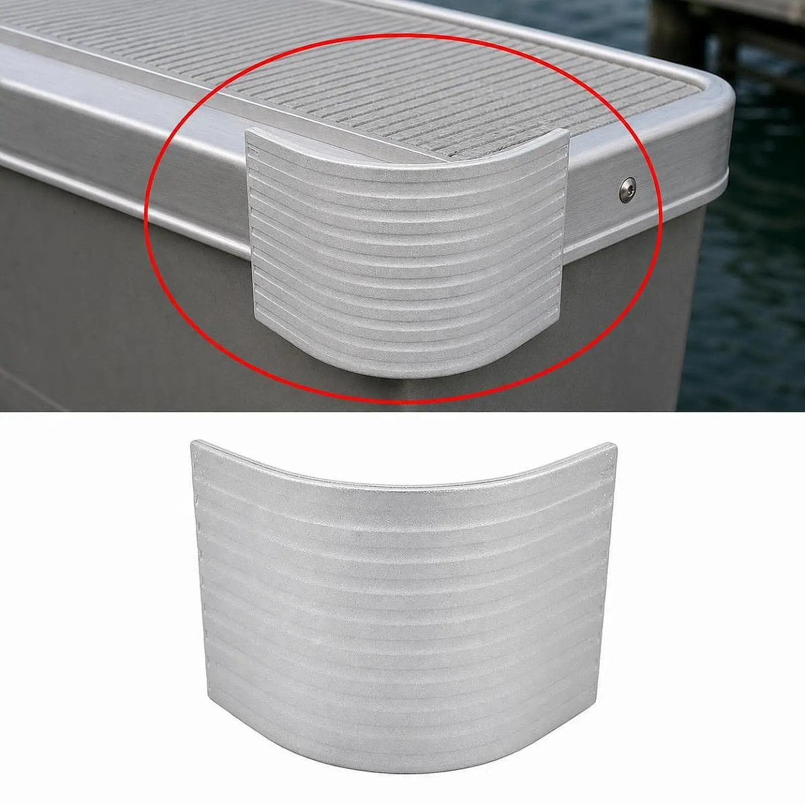 Pontoon Boat Corner Caps Easy to Install High Strength Direct Replaces Premium Professional Sturdy Rounded Corner Deck Corner
