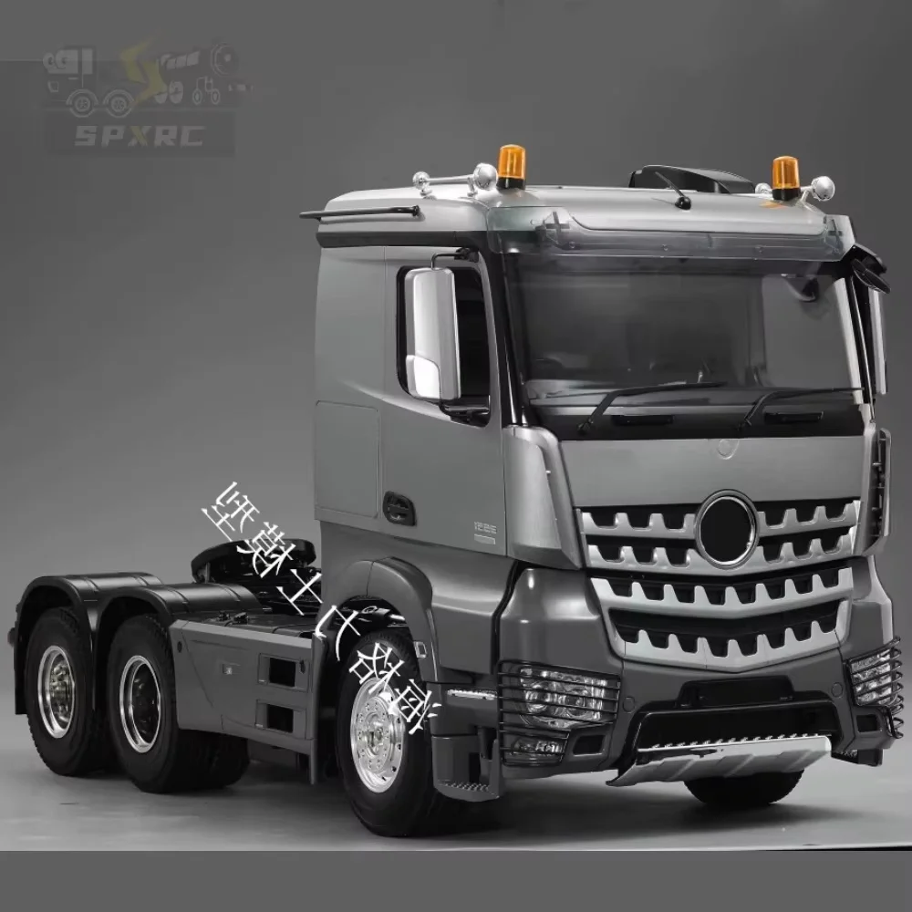 محاكاة ثلاث محاور منخفضة أعلى عدة جرار نسخة مفتوحة الباب مع محرك 35T لا إلكترونيات أخرى لنموذج شاحنة يتم التحكم بها عن بُعد 1/14 Tamiya