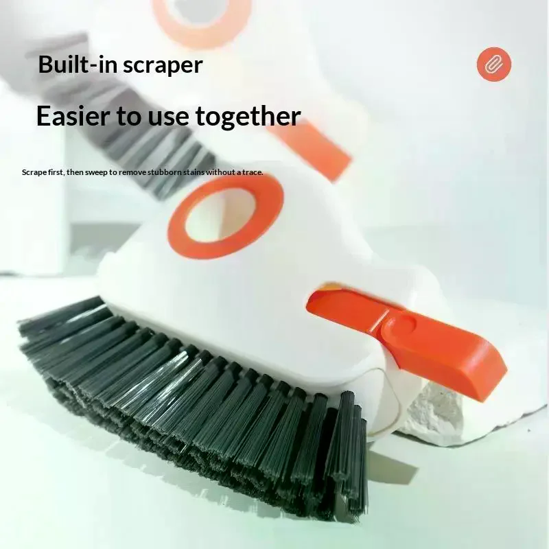 2 In 1 Window Groove Cleaning Brush Door Groove Sliding Door Track Floor  Hand Held Crevice Cleaner 1pc