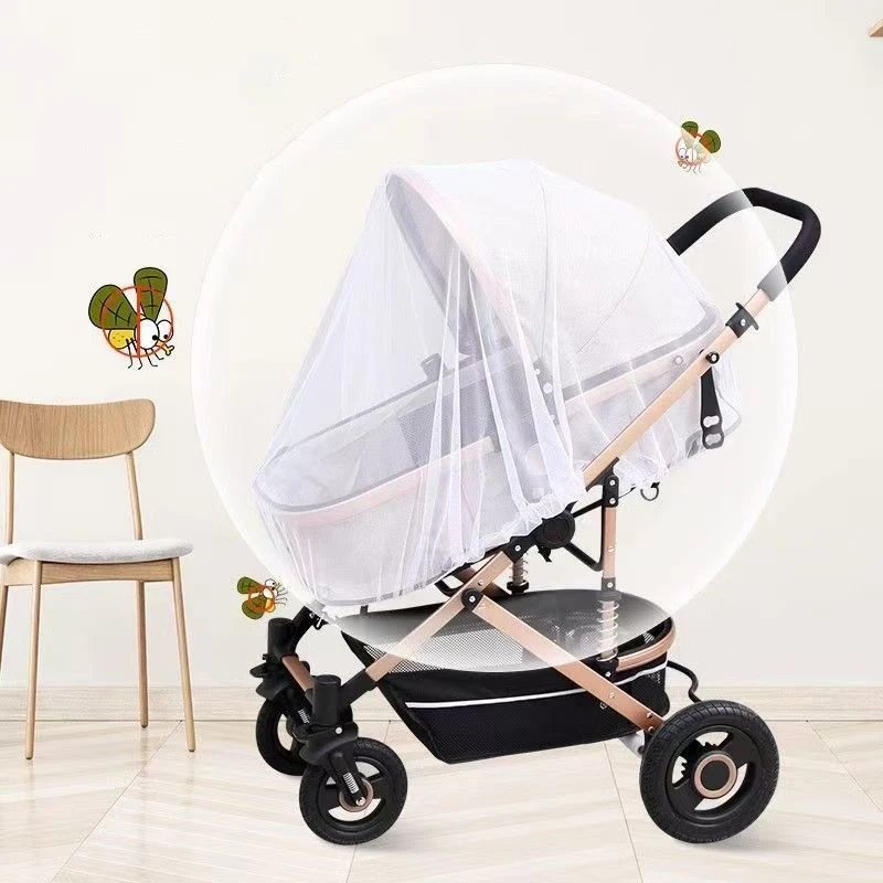 

Baby Stroller Mosquito Net Full Cover Pushchair Cart Insect Shield Net Mesh Safe Baby Stroller Infants Protection Mesh Cover