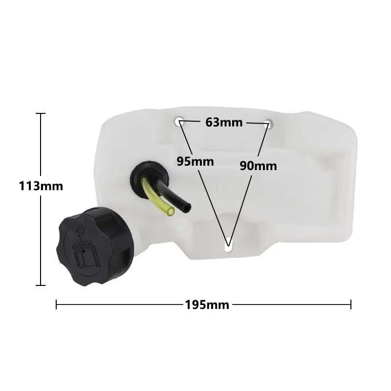 XCAN 1pc Pinsel Cutter Trimmer Kraftstoff Tank Fit für 1E34F Rasenmäher Öl Tank Assy Für Kettensäge Ersatzteile gras Trimmer Teile – Detail 5