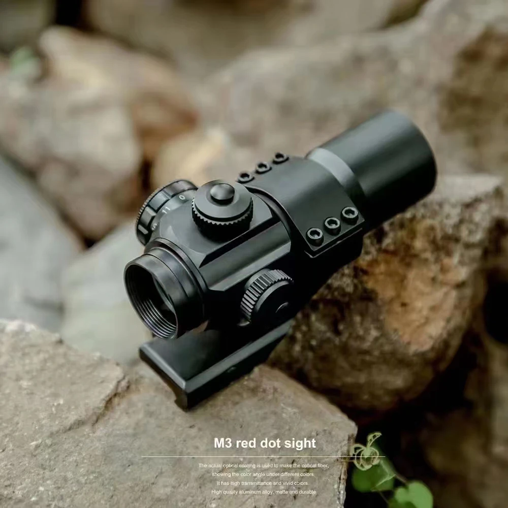 M3 البصر ميزاء بصري مع شبكاني نقطة حمراء خضراء ثلاثية الأبعاد لمسدس الهواء الادسنس الصيد Riflescopes #1