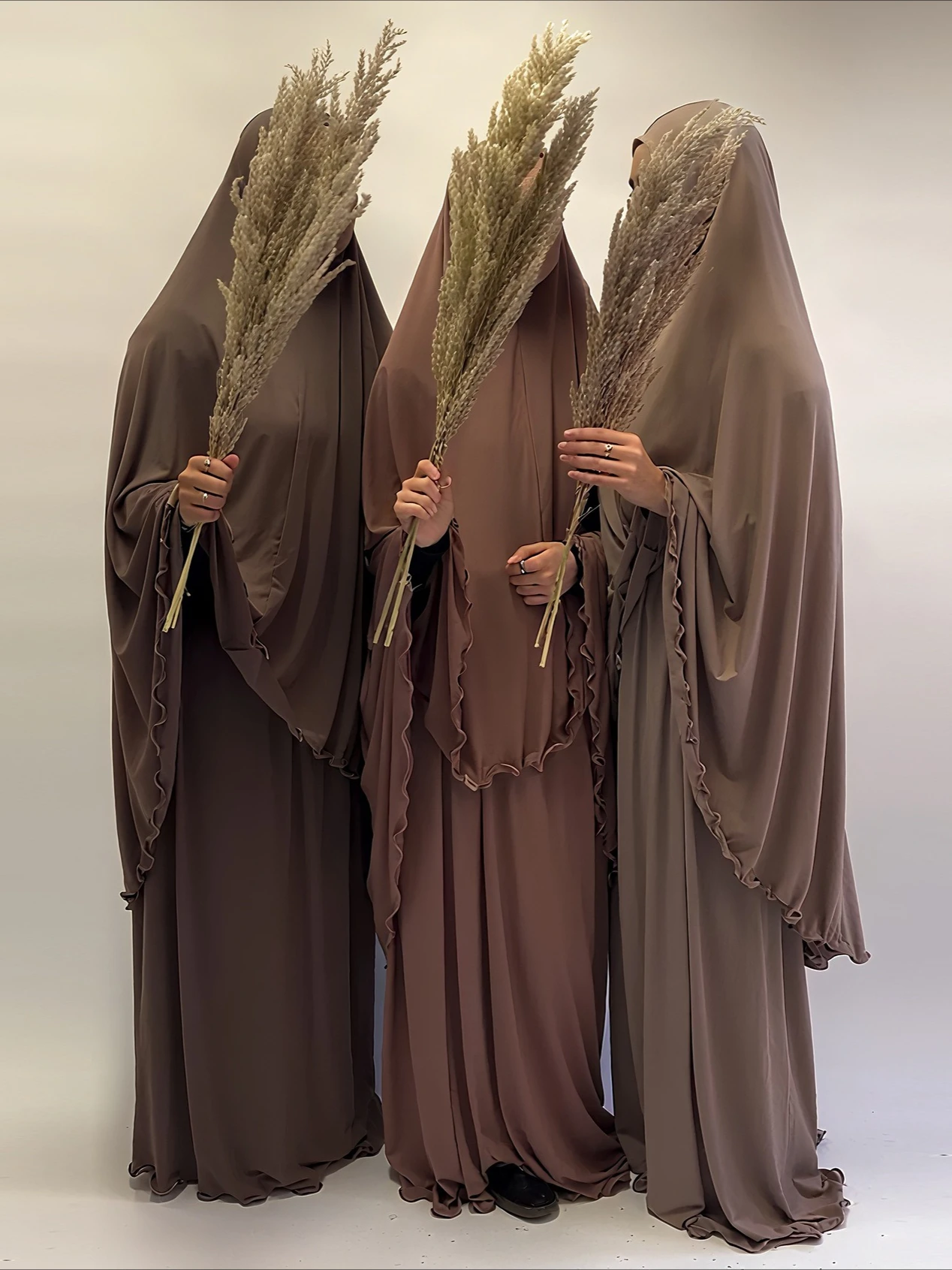 

Ramadan 2 Piece Khimar Set Abaya Dress Headscarf Muslim Women Prayer Garment Jersey Khimar for Jilbab Sleeveless Prayer Dress