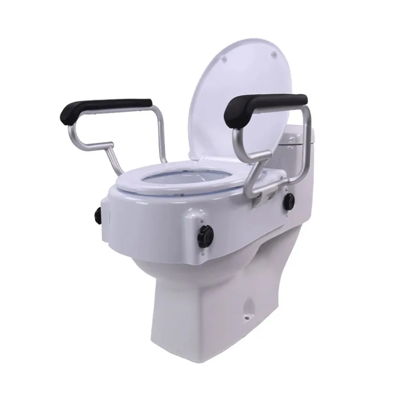 Toilet Booster with Armrests Coverable Toilet Portable Mobile Booster Pad