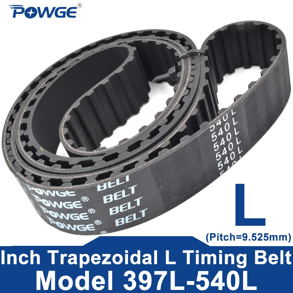 POWGE L Timing Belt 397L to 540L Width 10-35mm 397 400 405 408 412 416 420 424 427 430 435 439 442 446 450 453 457 461 465 469