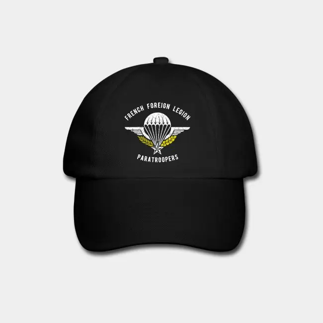 French Foreign Legion Paratroopers Men Black/Nay Hat Print Custom Baseball Cap