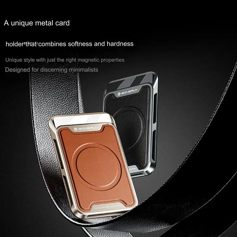 

Leather Magnetic Wallet for iPhone 16 promax 15 pro 14 plus 13 12 Bag Super Strong Magnet for MagSafe Card Holder Accessories