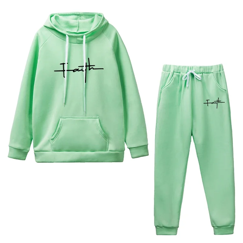 Mulheres agasalho outfits moda casual impressão com capuz moletom terno de alta qualidade senhoras diário jogging esportes mulher calças conjunto