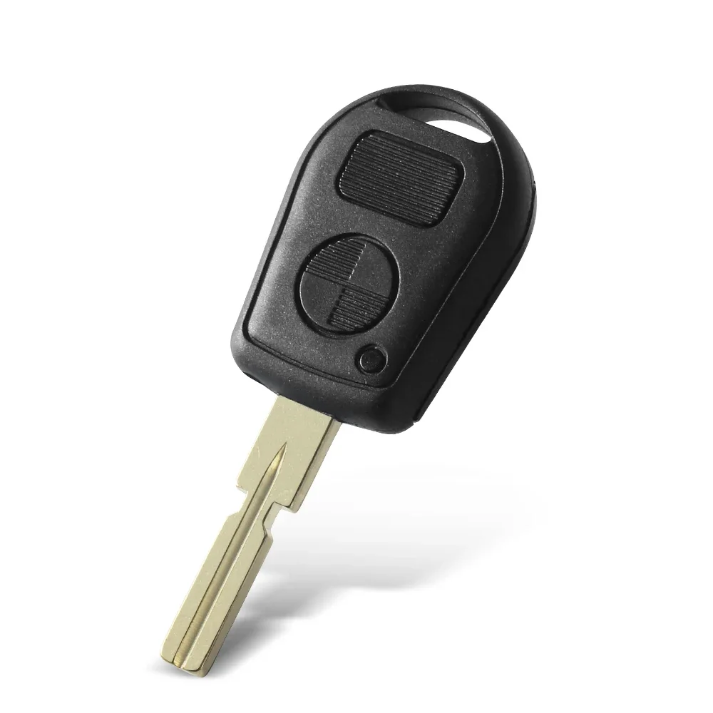 KEYYOU-Funda de mando a distancia para coche, carcasa de llave sin cortar, botones 2/3, compatible con BMW E31, E32, E34, E36, E38, E39, E46, Z3, Z4