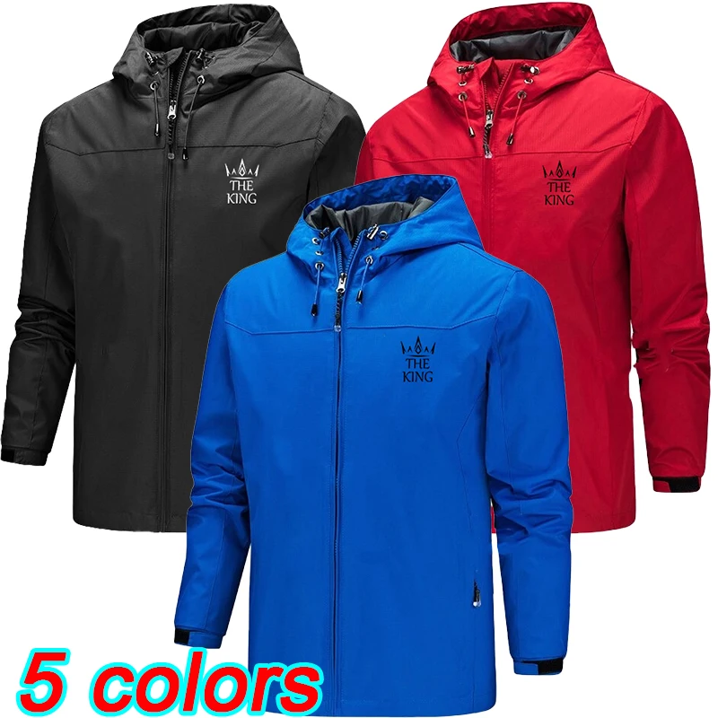 Outdoor Waterproof Windbreaker Jacket Athletic Charge Coat Waterproof Windproof Soft Shell Single Layer Zipper Hooded Jacket