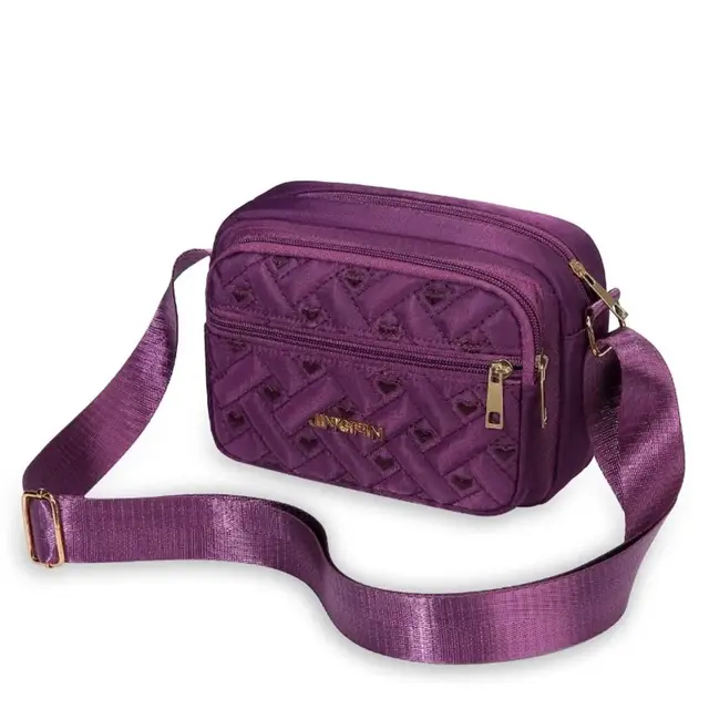 Nowa modny haft torebka damska na suwak torebka damska nylonowa kwadratowa torebka damska na ramię crossbody damska torba