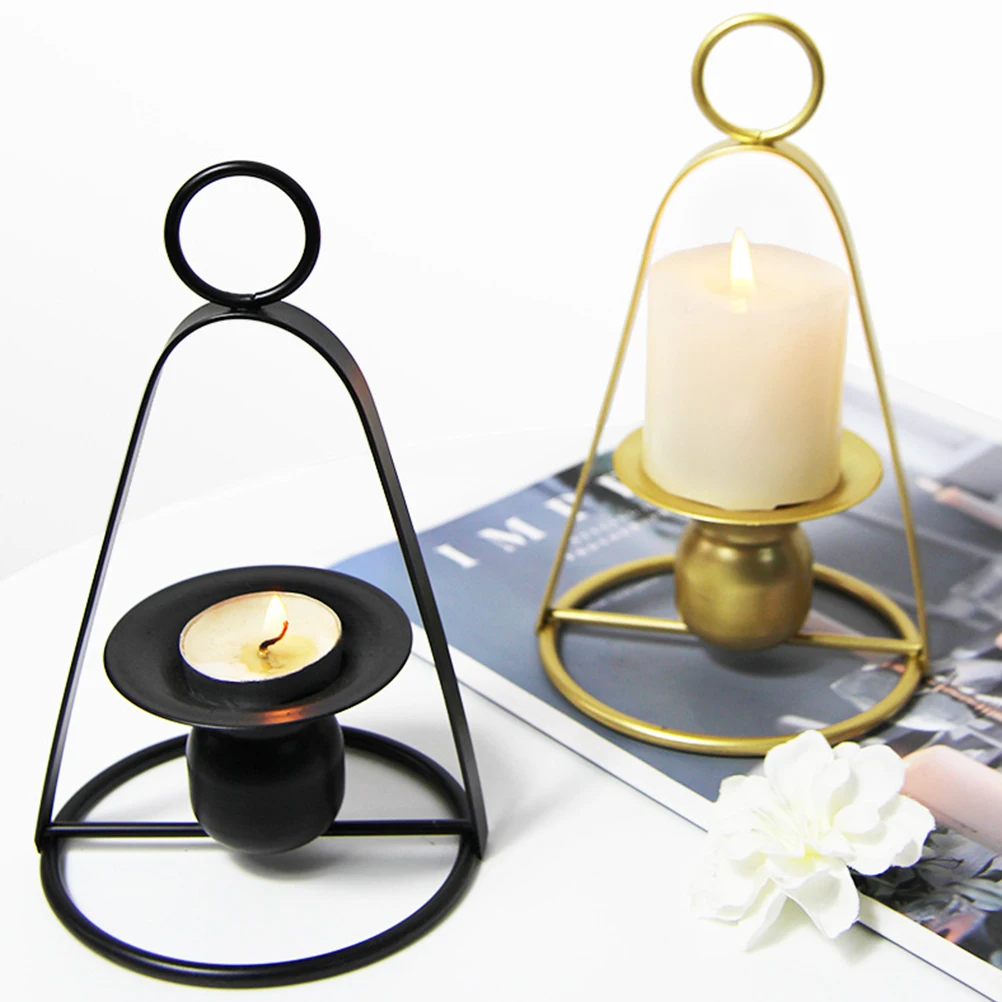 

Iron Holders Portable Elegant Tabletop C leholder Home Accessories Decorative For Parties Weddings Xmas C