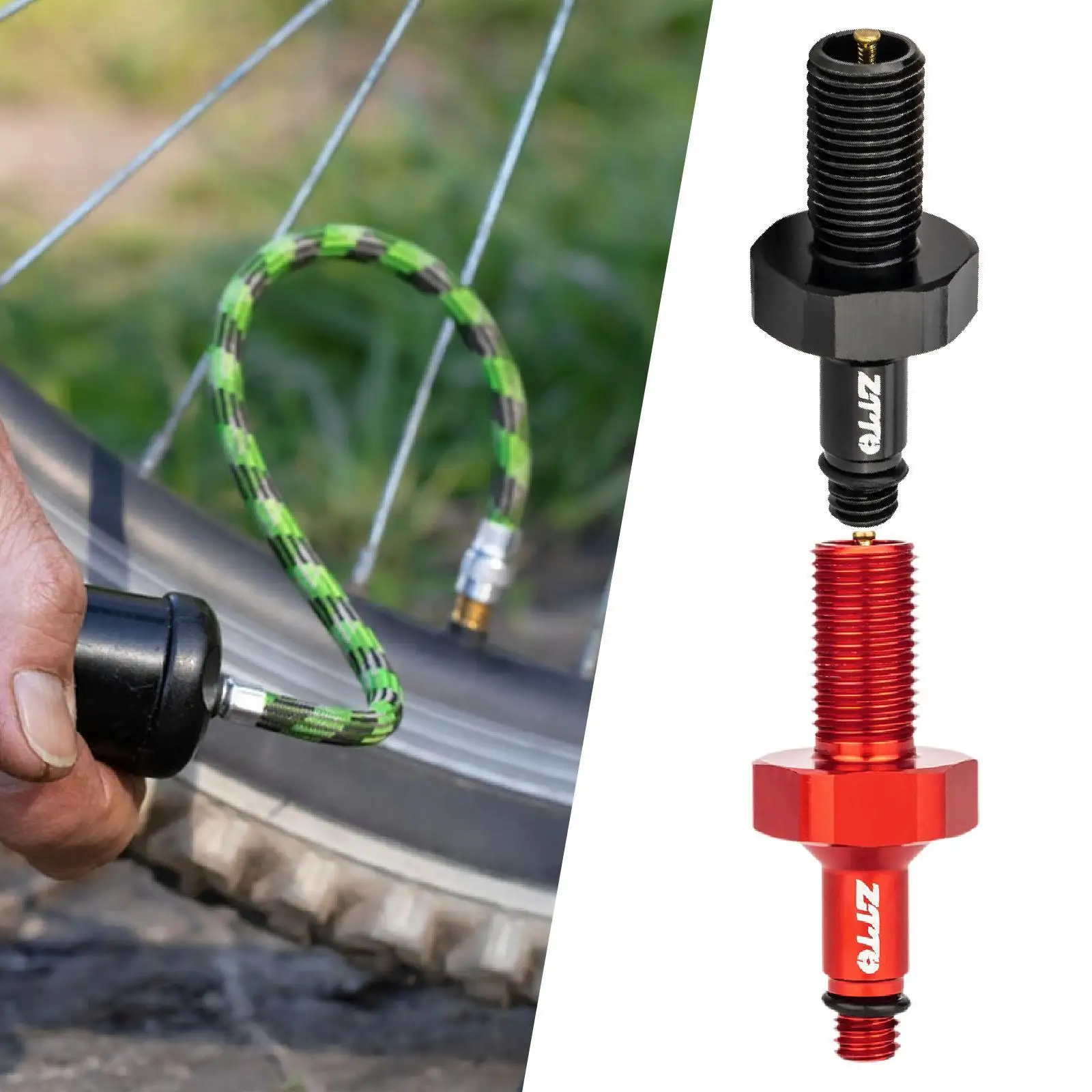 

Bicycle Rear Shock Air Valve Adaptor Tool,Converter Cycling Accessories Replacement for Garage Rear Shock Absorbers Repairing