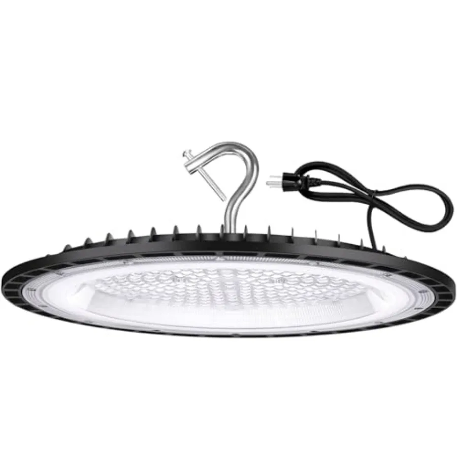 

400W UFO Led High Bay Light Fixture120v 5000K Daylight Commercial Shop Bay Lighting 61000LM [1750W MH/HPS Equiv.] US Plug Area