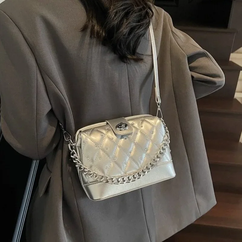 Ladies Diaper Bag Elegant Classic Designer Leather Handbag Shoulder Crossbody Bag Minimalist Commuter