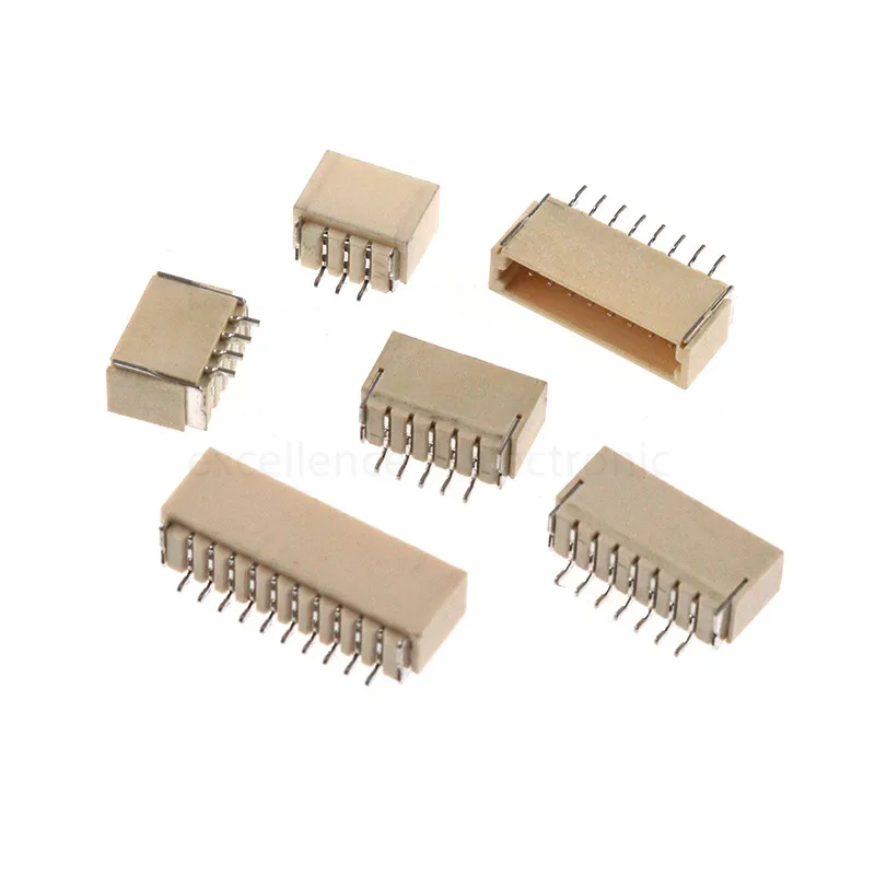 50Pcs JST-SH 1.0MM 2-10Pin Socket Horizontal Surface Mount