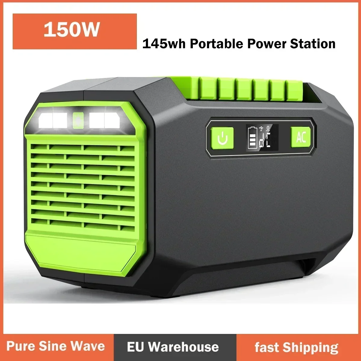 145Wh 200W แบบพกพา Power Station 220 V/110 V เครื่องกําเนิดไฟฟ้าพลังงานแสงอาทิตย์กลางแจ้งฉุกเฉิน Mobile Power Bank 39000mAh สําหรับ Camping Power LED