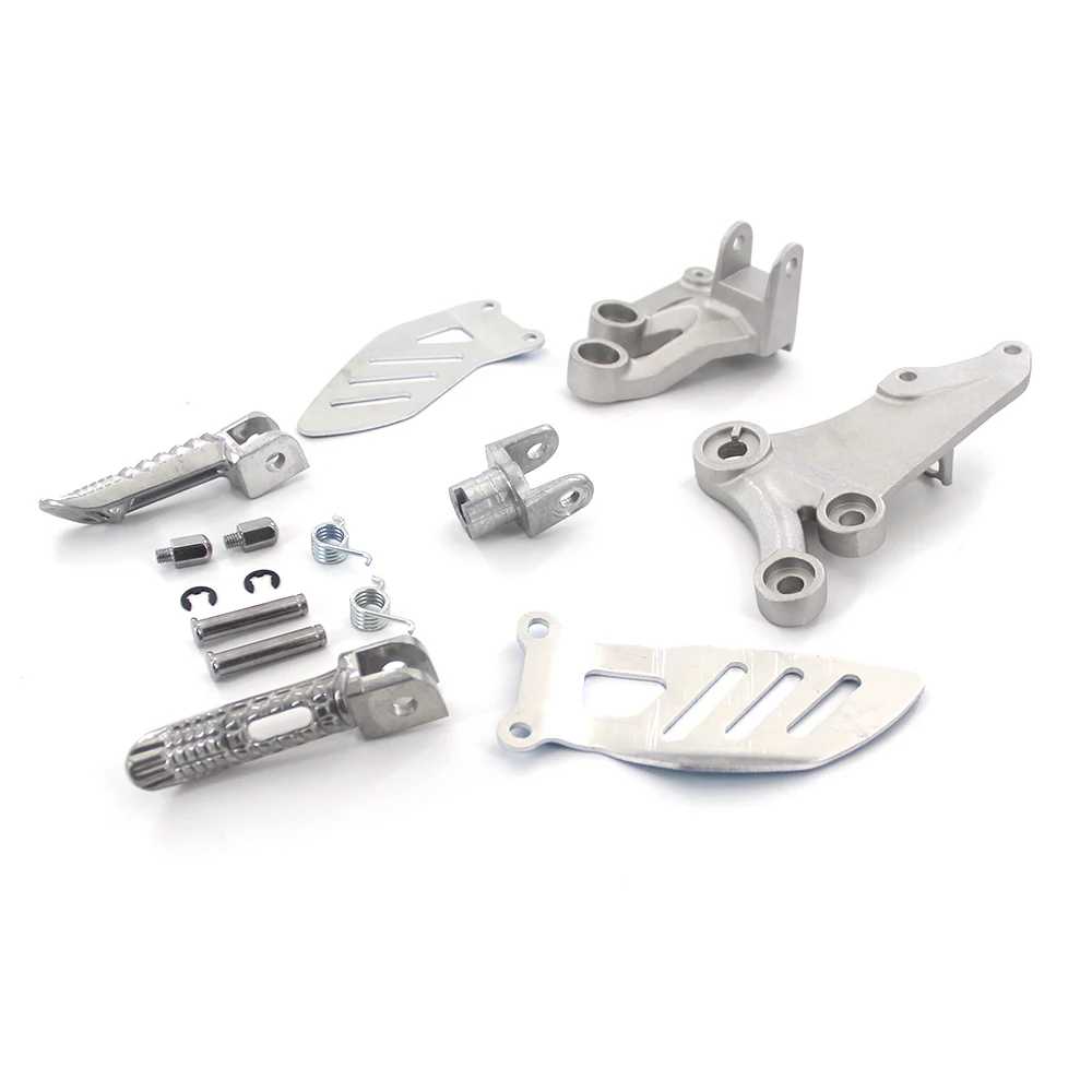 Motorcycle Folding Bracket Assembly Kit For SUZUKI GSX-R600 GSX-R750 2006-2010 Front Foot Rests Pedal Accessories Parts BLACK