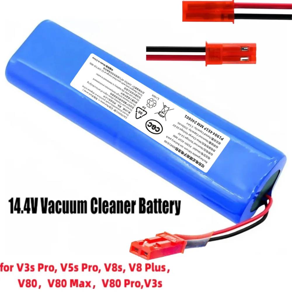 

14.4V 3500mAh Rechargeable Battery 18650B4-4S1P-AGX-2 for ILIFE V3s Pro V5s Pro MD18501 Medion Vacuum Cleaner.