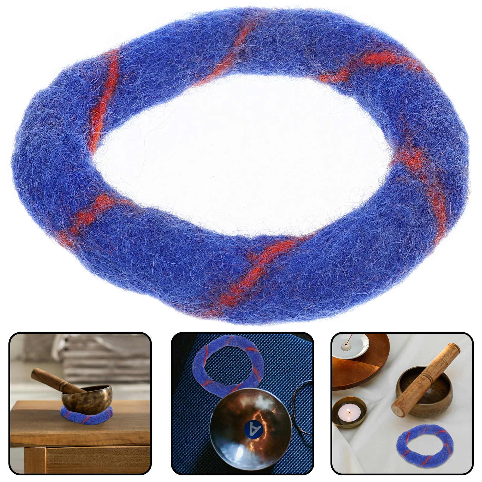

1pcs Cushion Tibetan Singing Bowl Pad For Meditation Buddhist Bowl Mat Felt Holder Accessory Instrument Part