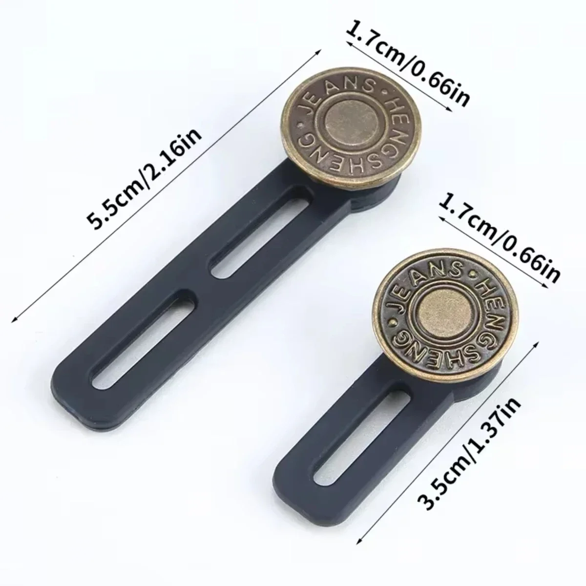 6 pcs Jeans and Pants Button Extenders: Universal Wait Expanander for Women and Men, Instant Band Extension Solution