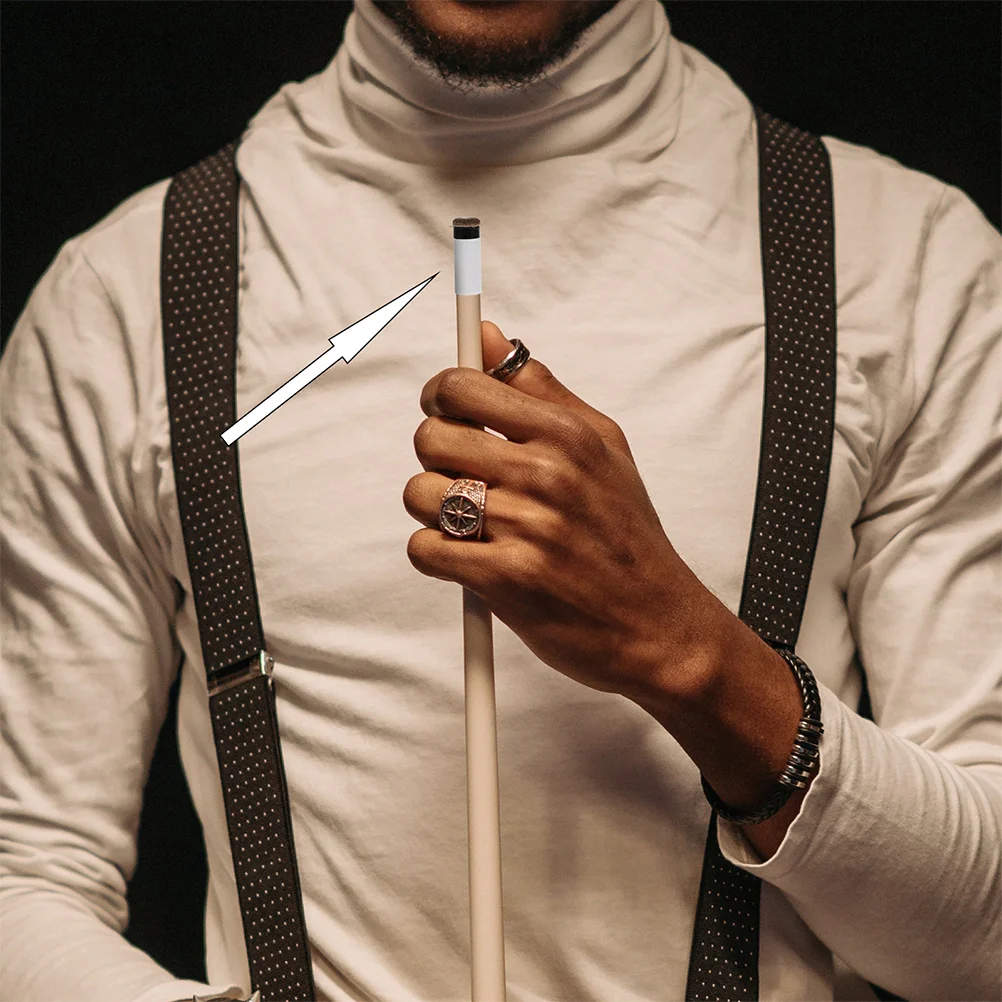 

6Pcs Pool Cue Tips Screw-on Replacement Billiard Cue Tips Plastic Billiard Accessories Professional Fast Repair