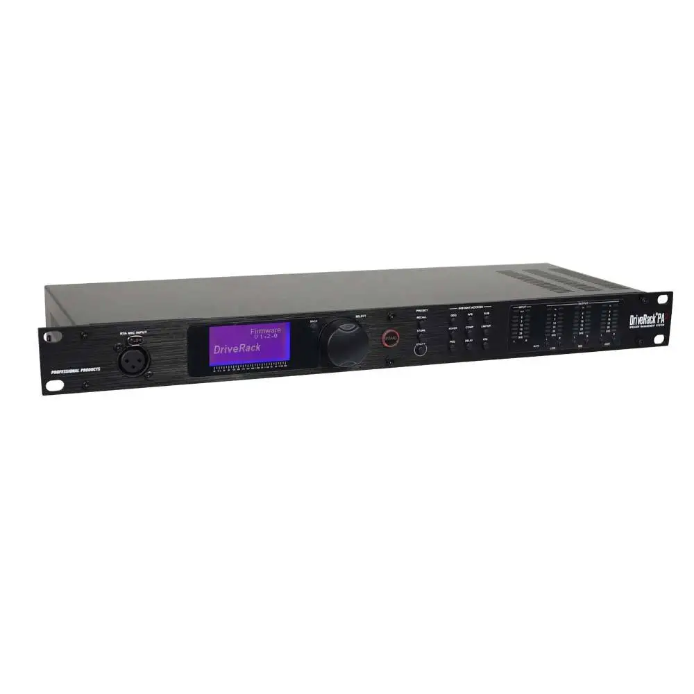 PA2 DriveRack 2x6 Professional Speaker Management System Audio Equalizer for Stage Sound Equipment Installation