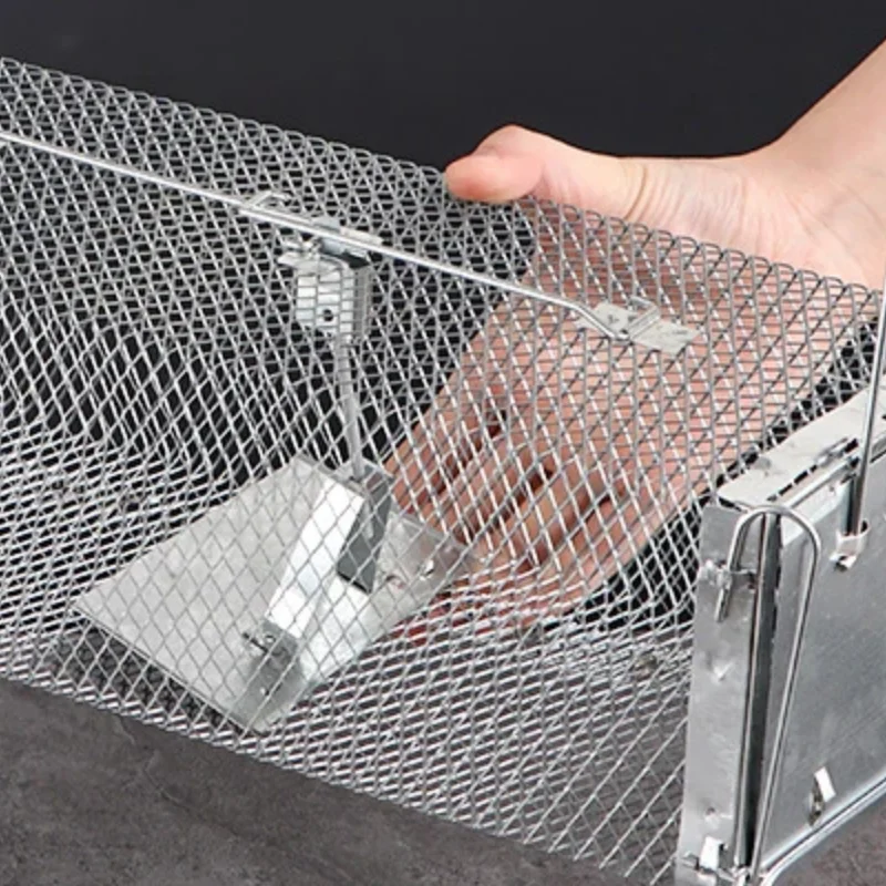 

Metal Iron Cage Household Indoor Automatic Rodent Traps To Drive To Catch Large Rats Rat Cage Live Humane Cage Trap