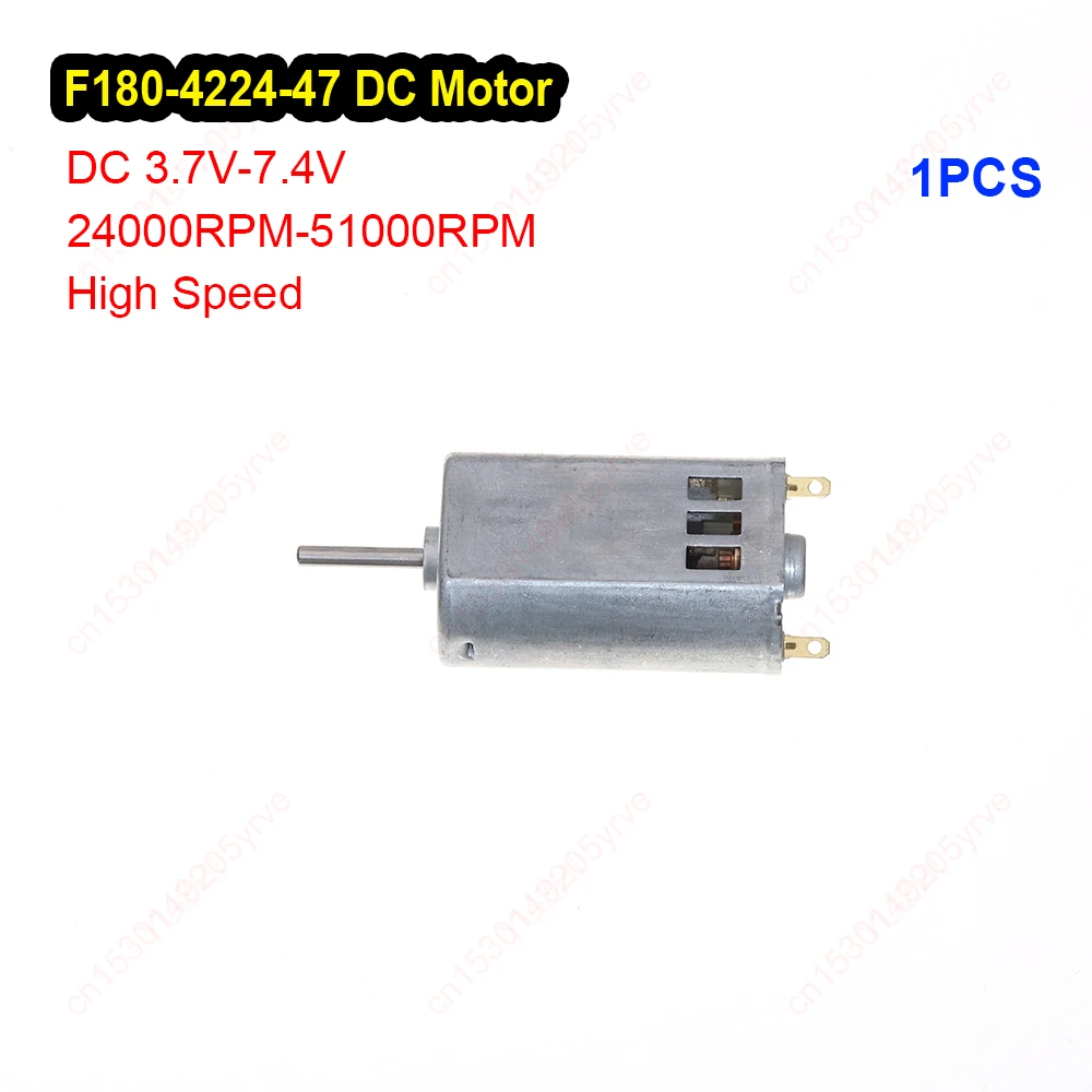 Mini F180-4224-47 High Speed Aircraft Motor DC 3.7V 5V 7.4V Carbon Brush Strong Magnetic Motor for Aircraft Car Ship Model