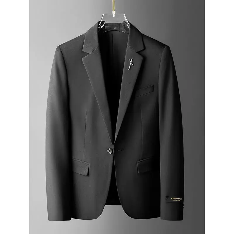 Advanced men's Black Suit 2 Piece Casual Set Business Professional Formal Suit With Sense Of Luxury For Wedding Groom