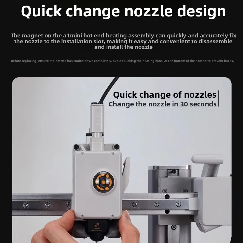 Adapt to Tuozhu A1/A1 mini stainless steel integrated hot end assembly nozzle printhead kit