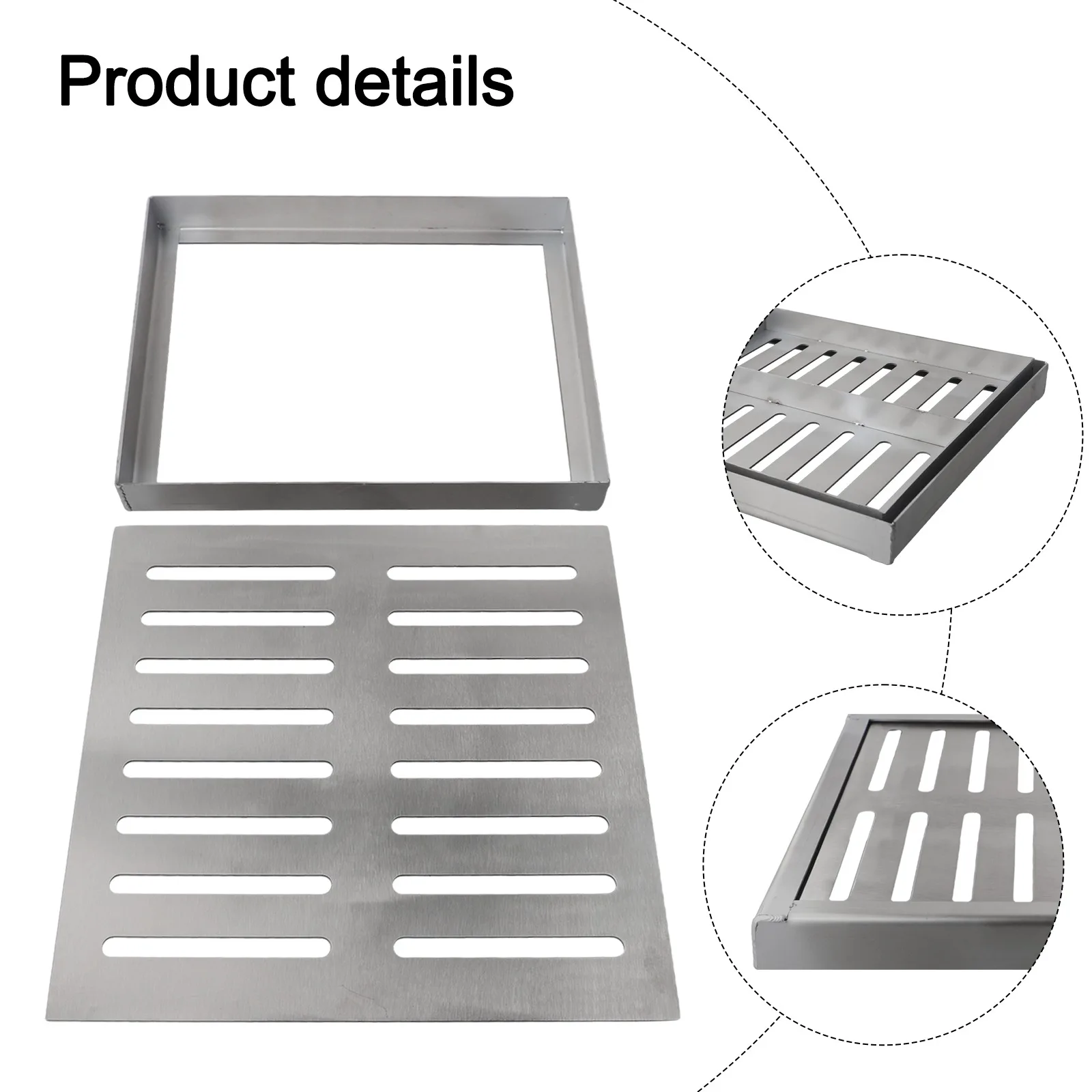 Wet Conditions Stainless Steel Drain Grate Premium Stainless Steel Grate Clog Prevention for versatile Drainage Applications