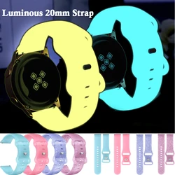 20mm Luminous Glowing Strap For Amazfit GTS4 GTS 4 Mini GTS2 GT3 3 Wrist Bracelet Silicone Smartwatch WristBand Sport Bracelet