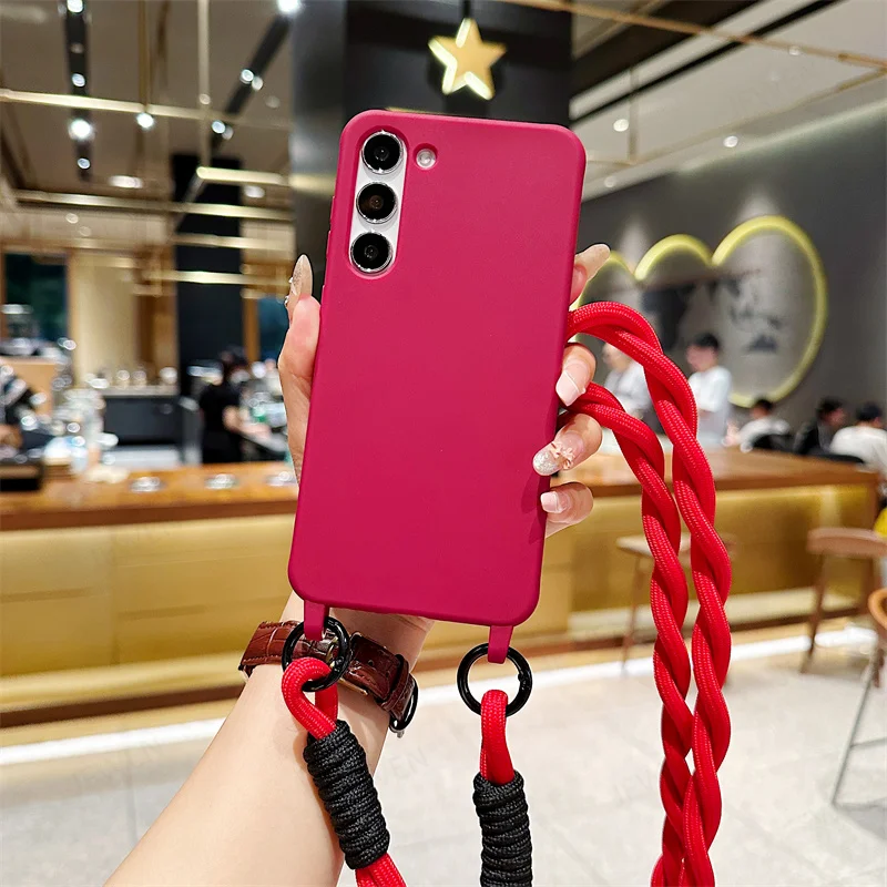 Crossbody Lanyard Case For Samsung Galaxy A15 A35 A55 A25 A05 A05S A14 A54 A34 A24 A13 A23 A53 A73 A33 A12 A52 A32 A72 Cover