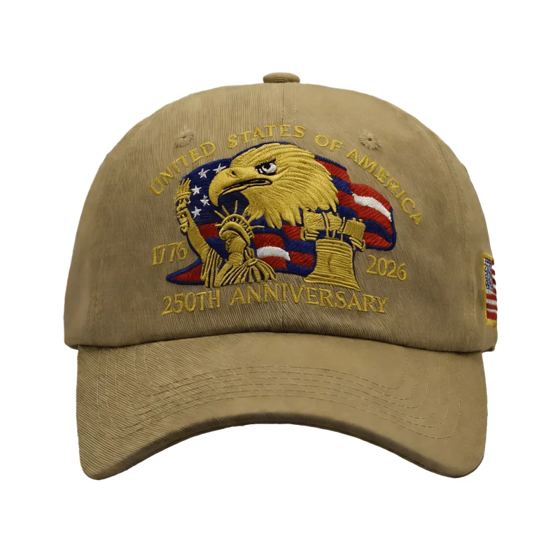 250th US Independence Day Commemorative Baseball Cap Comfortable Light Outdoor Hat Present for Fathers and Veterans