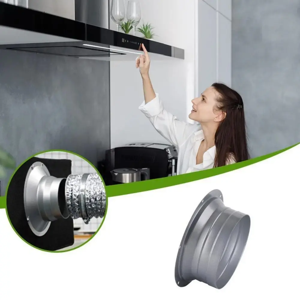 Flangia del connettore del condotto di scarico in metallo Adattatore flangiato smussato rotondo resistente alle alte temperature Connettore della presa d'aria del tubo da 75-300 mm